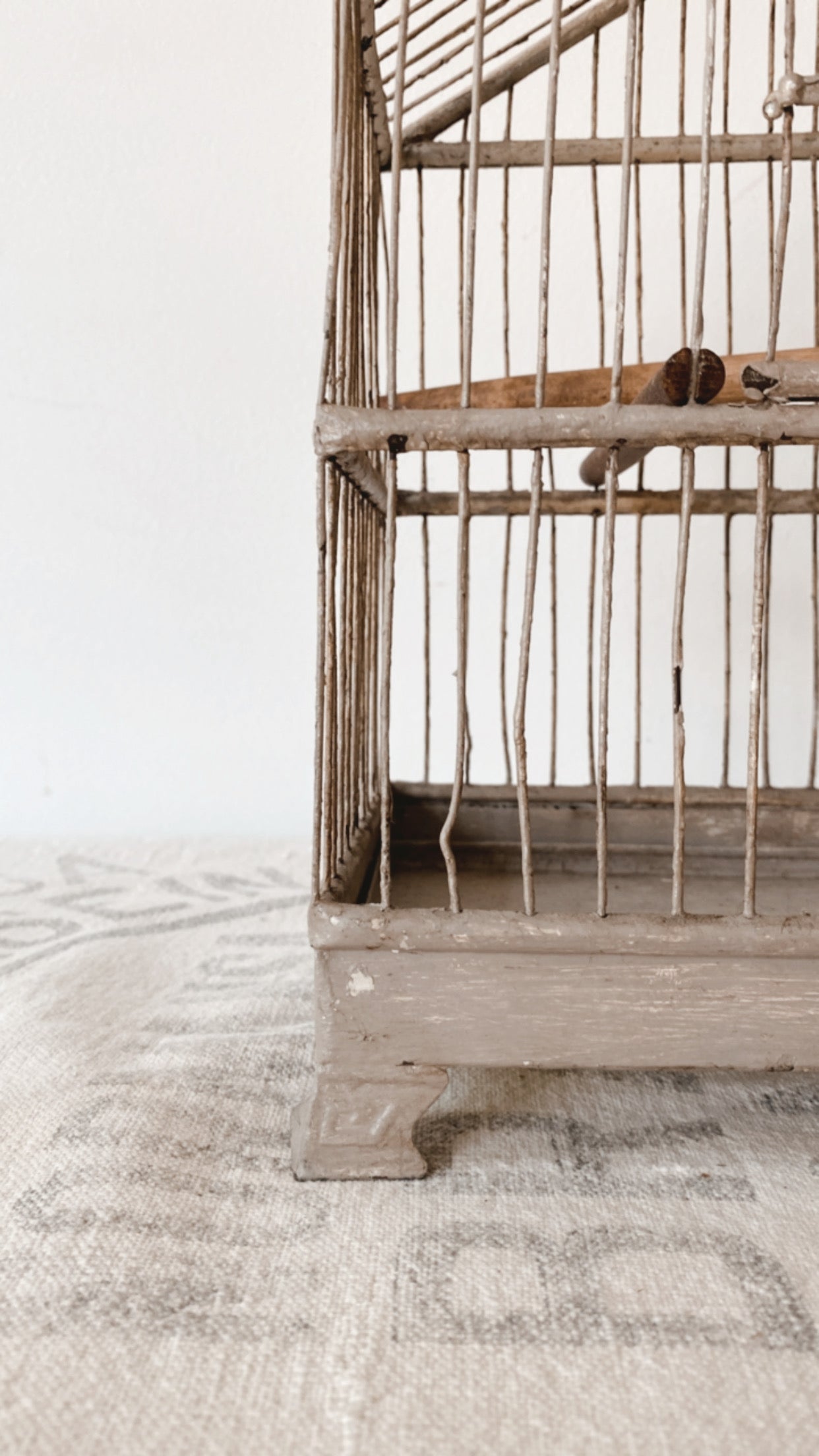 Antique Chippy Birdcage