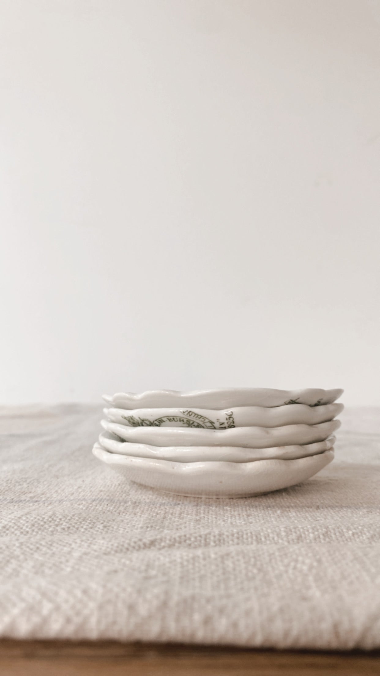 Antique Ironstone Butter Pats