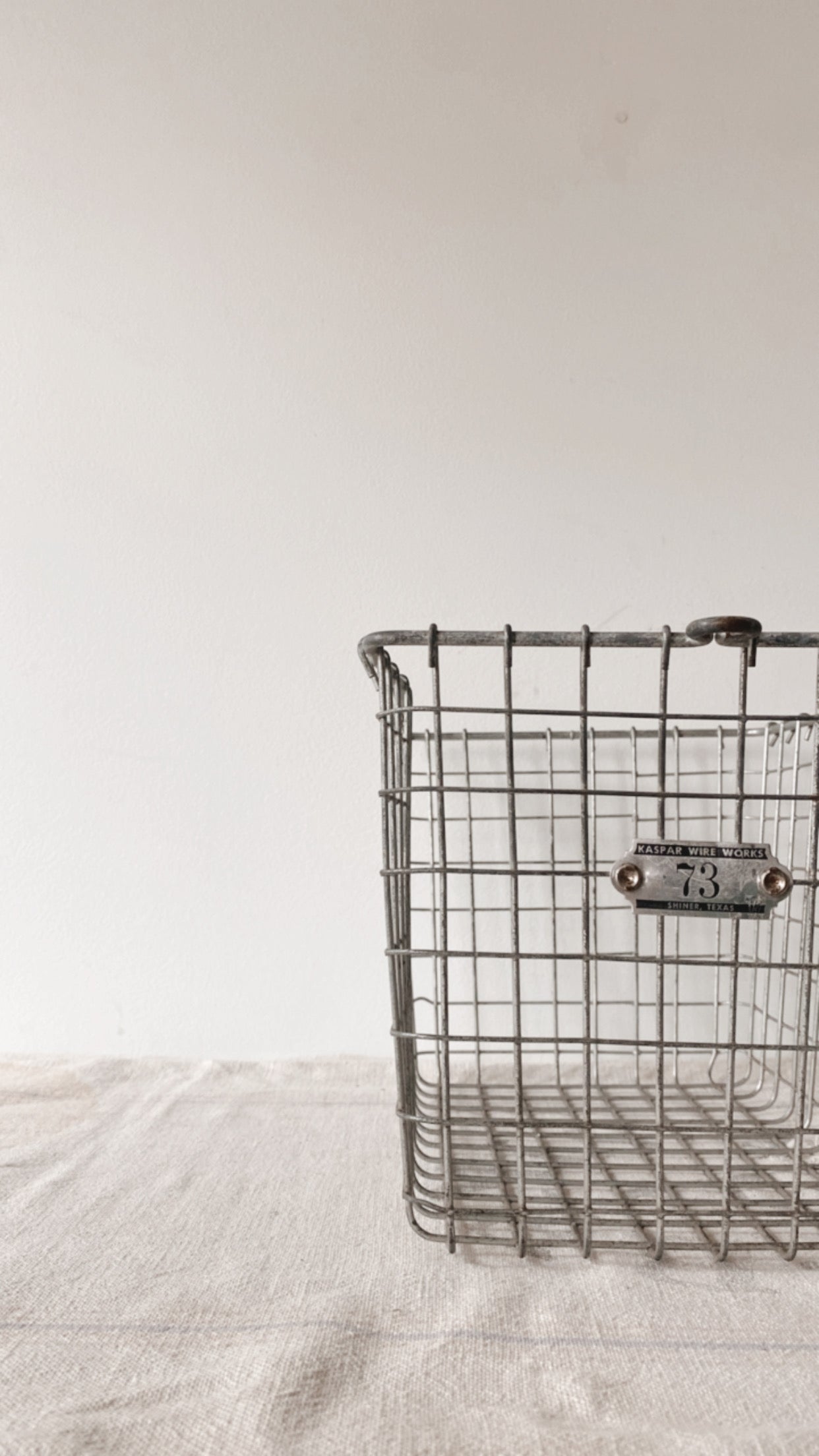 Antique Locker Basket