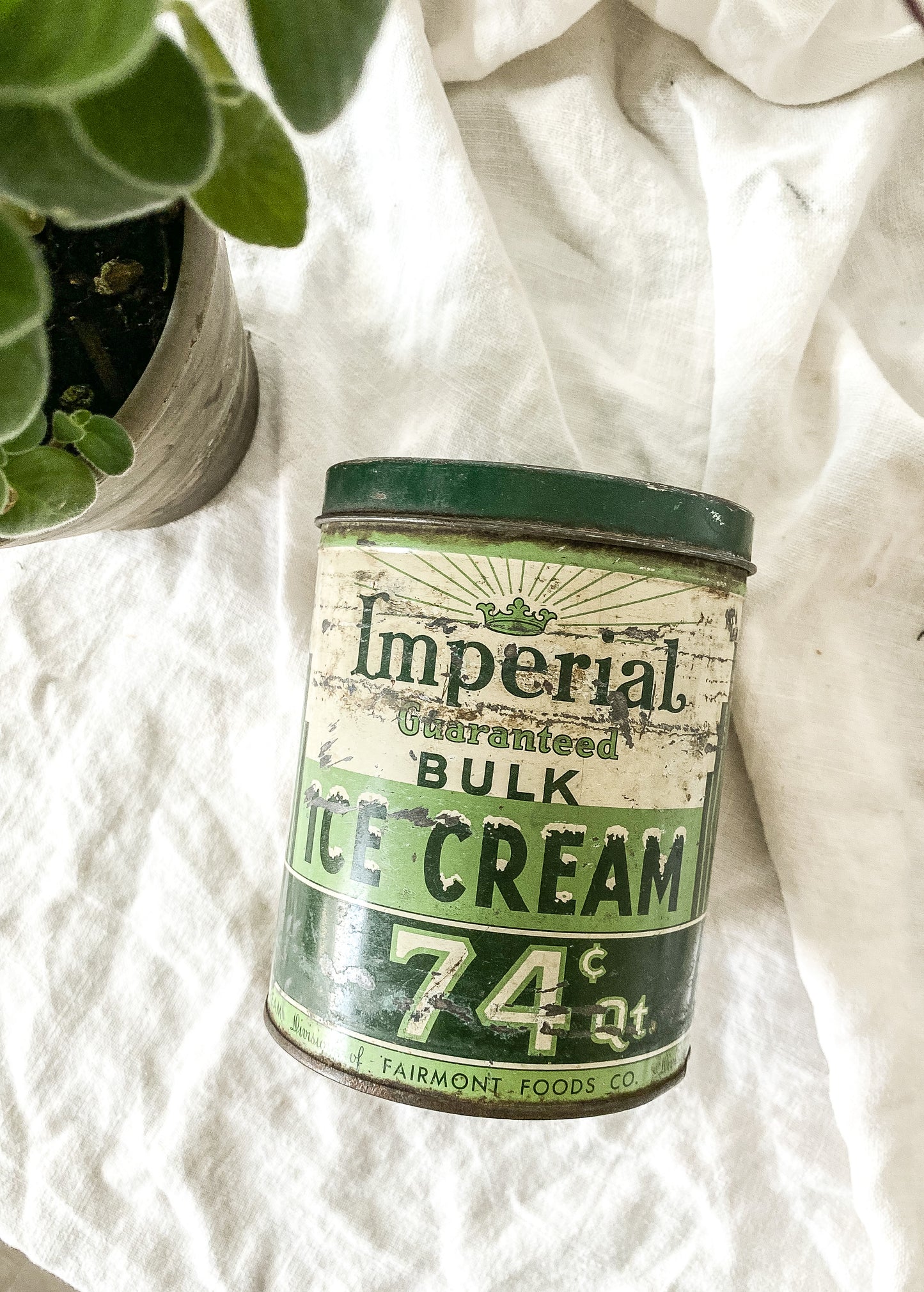 Antique Ice Cream Tin
