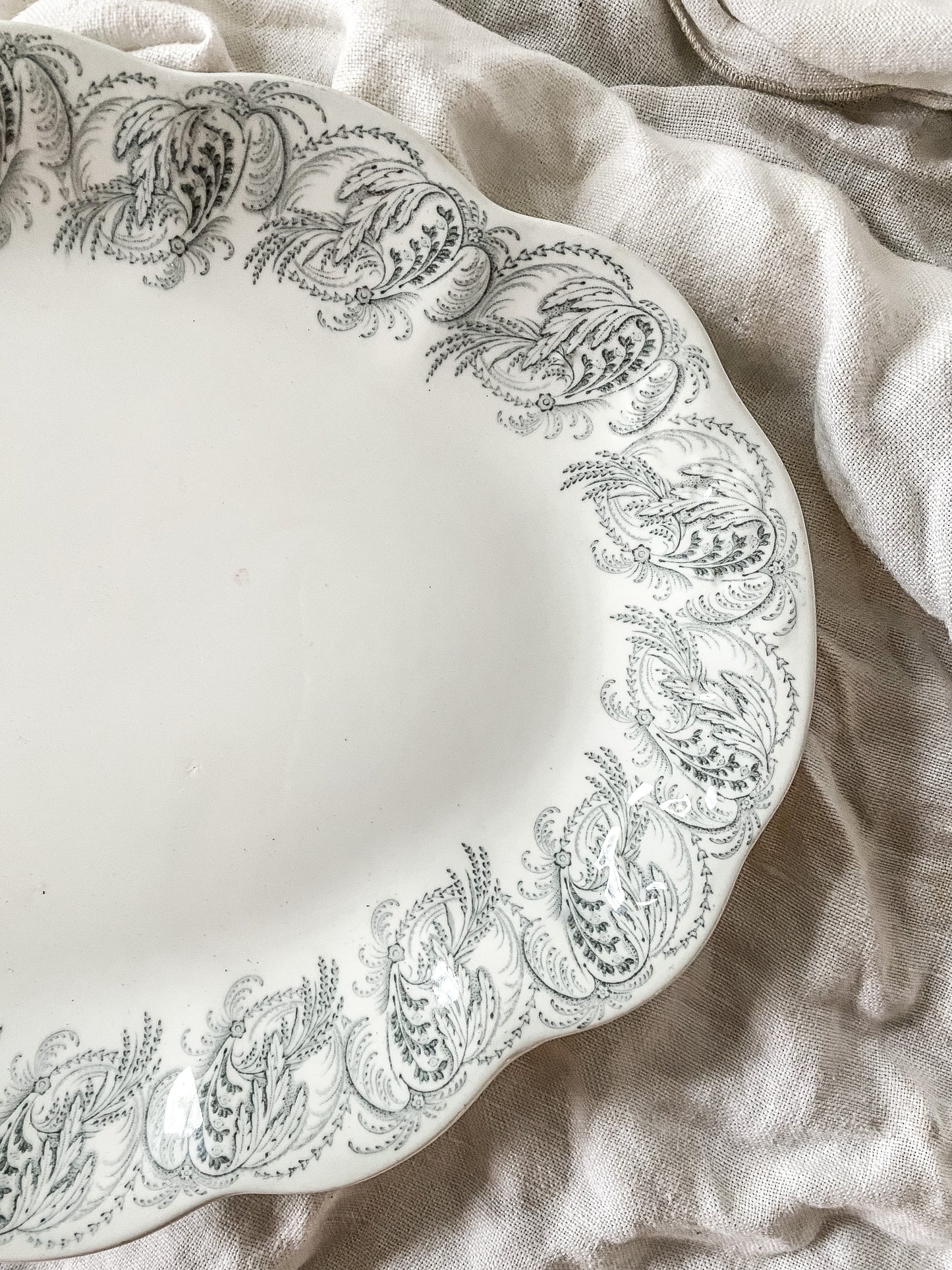 Antique Ironstone Platter