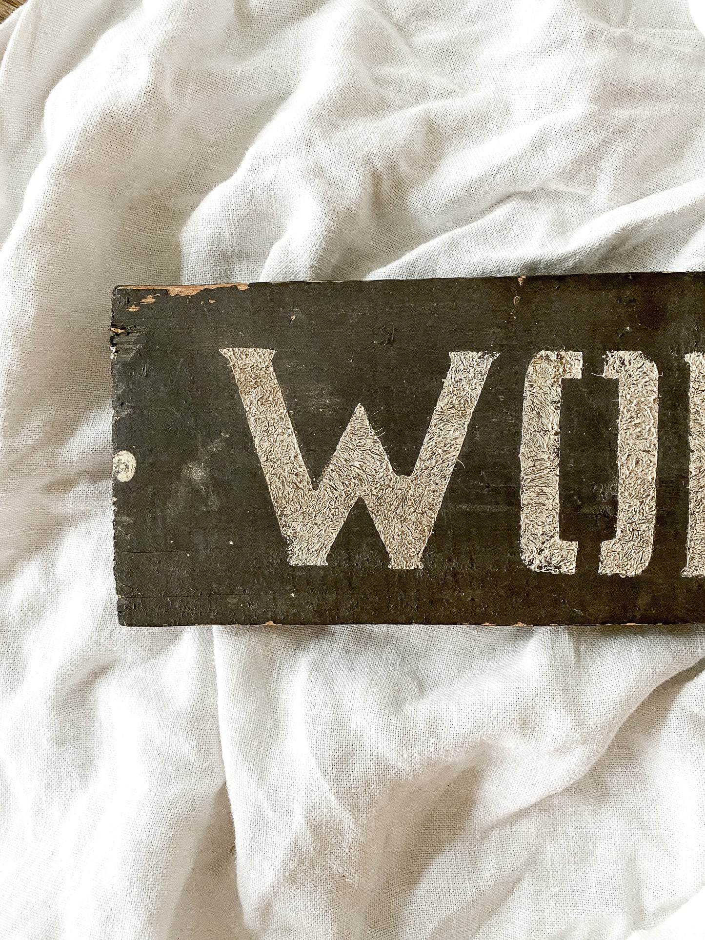 Antique WOMEN Bathroom Sign