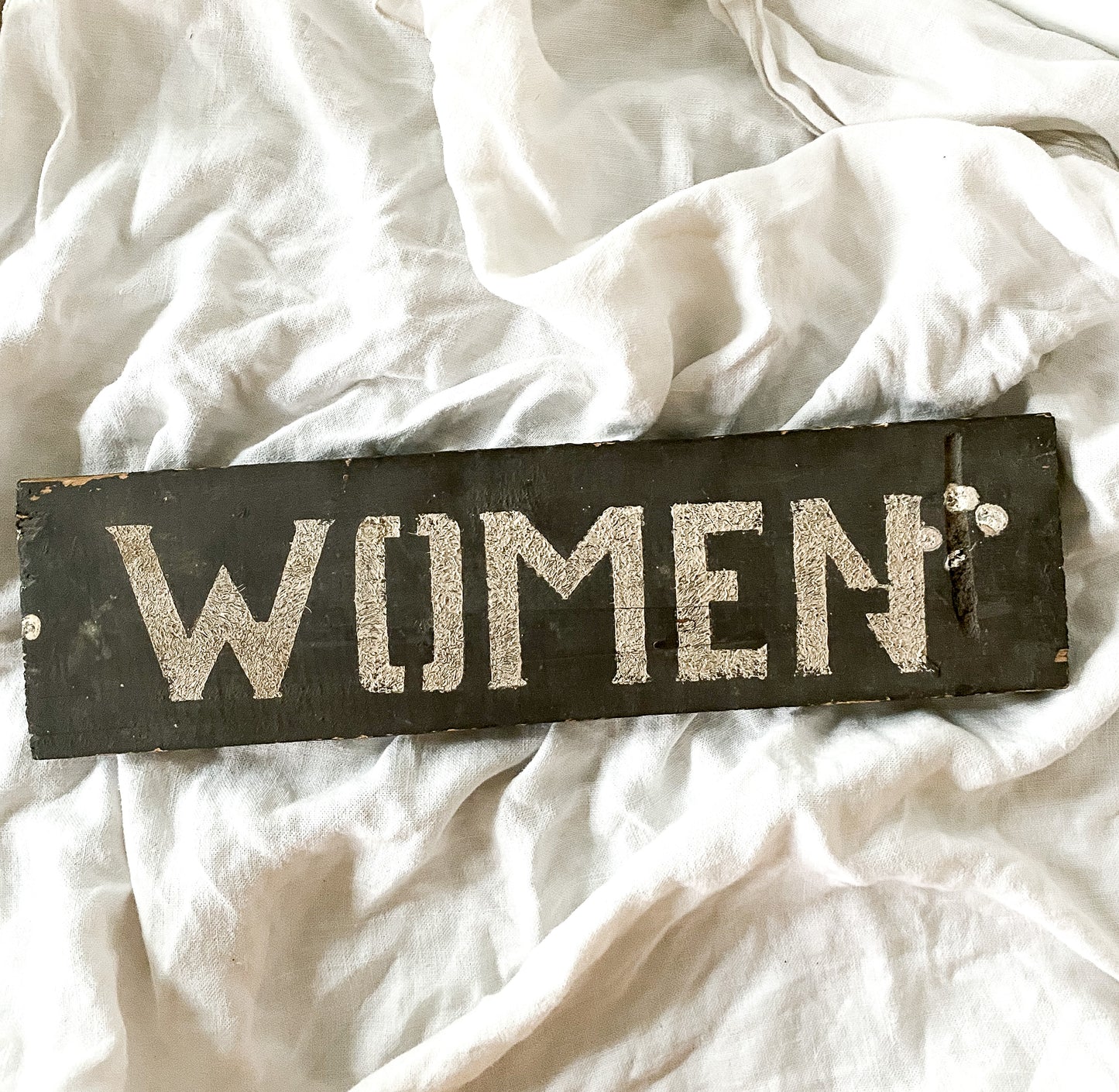 Antique WOMEN Bathroom Sign