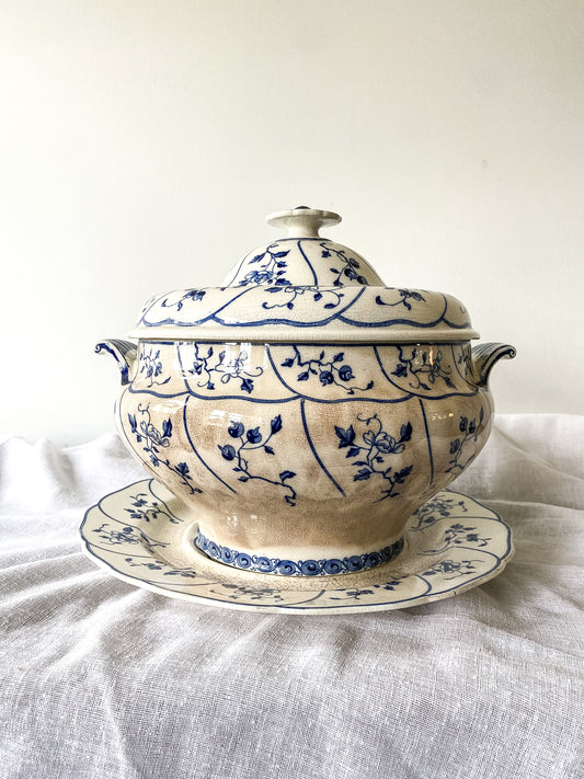 RARE MINTON Soup Tureen/Plate (c.1871))