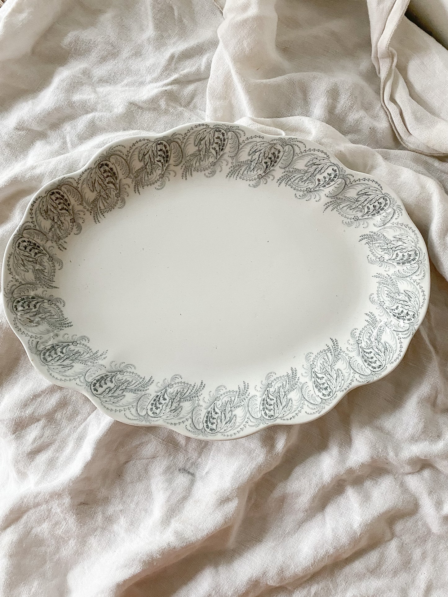 Antique Ironstone Platter