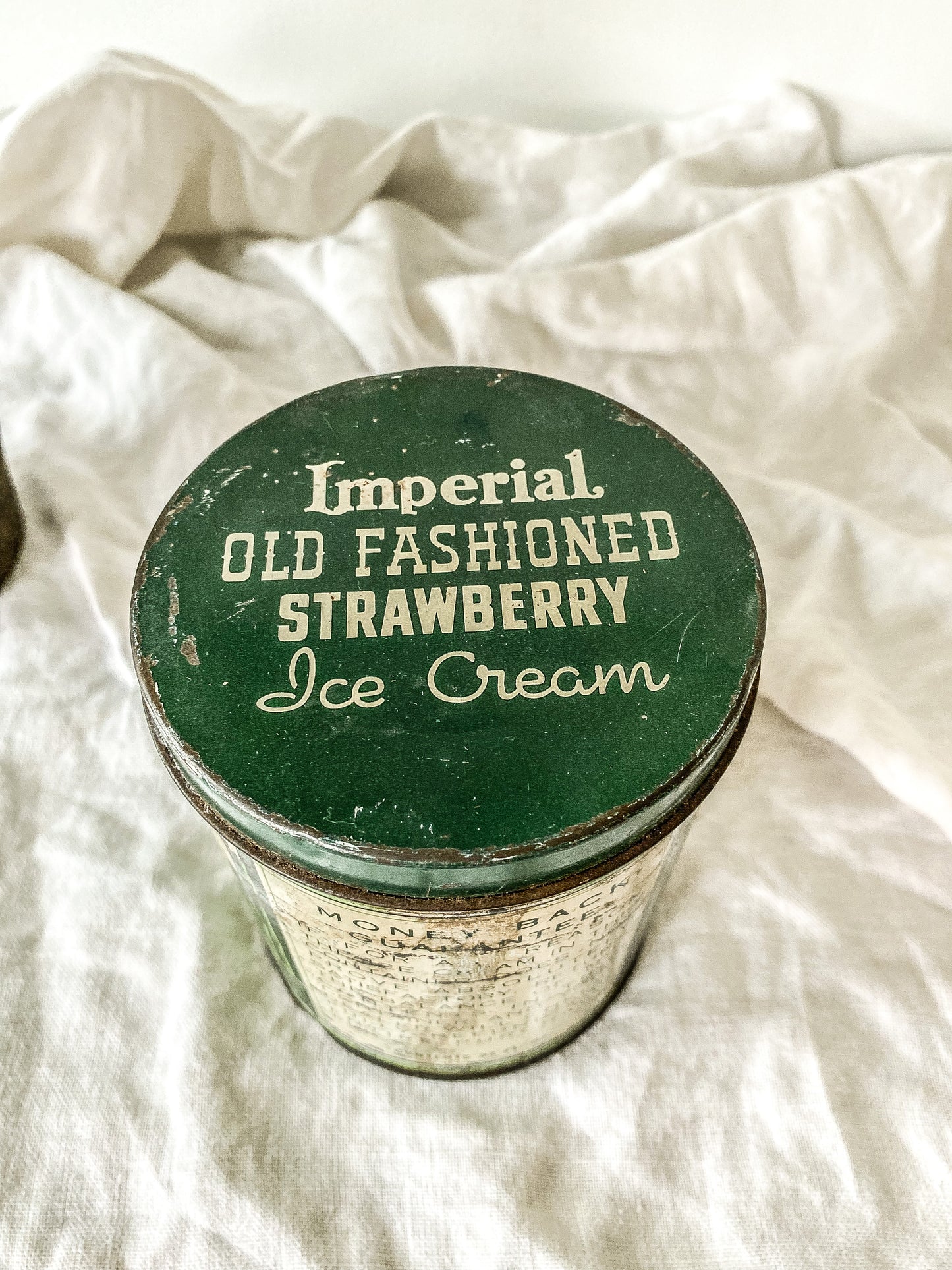 Antique Ice Cream Tin