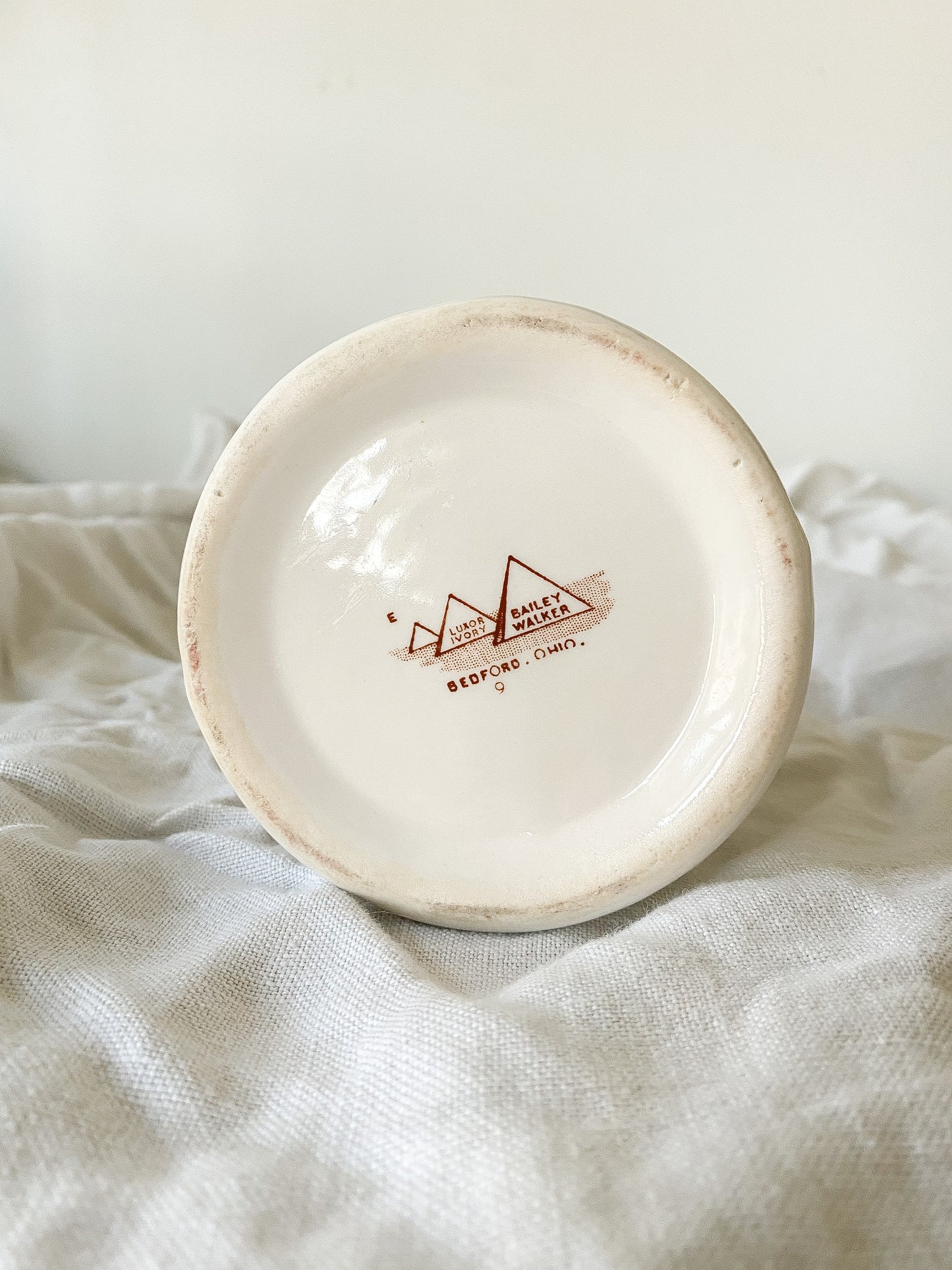 Ironstone Cameo Face Sugar Bowl