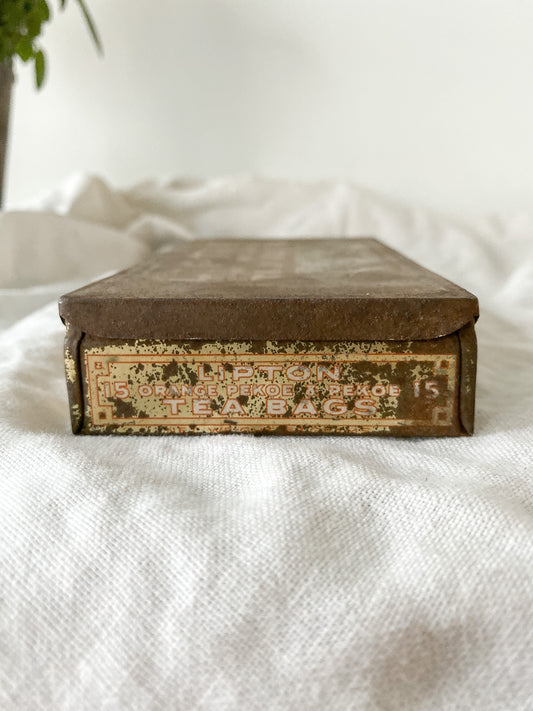 Antique Lipton Tea Bag Tin