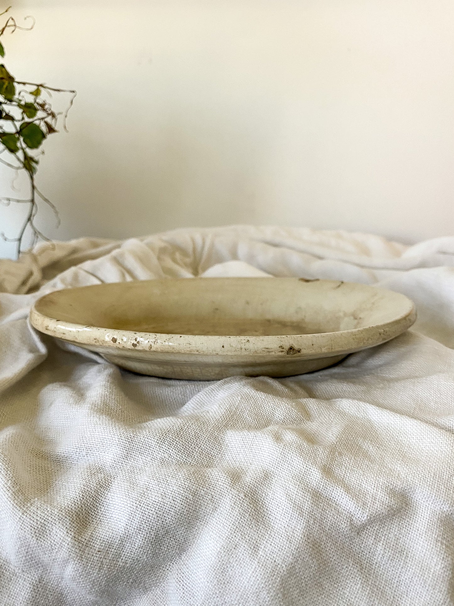 Stained Ironstone Platter