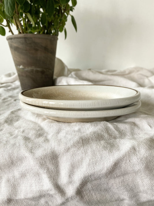 Stained Ironstone Soap Dishes