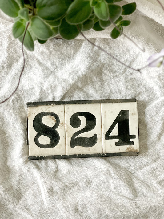 Porcelain Tile House Numbers