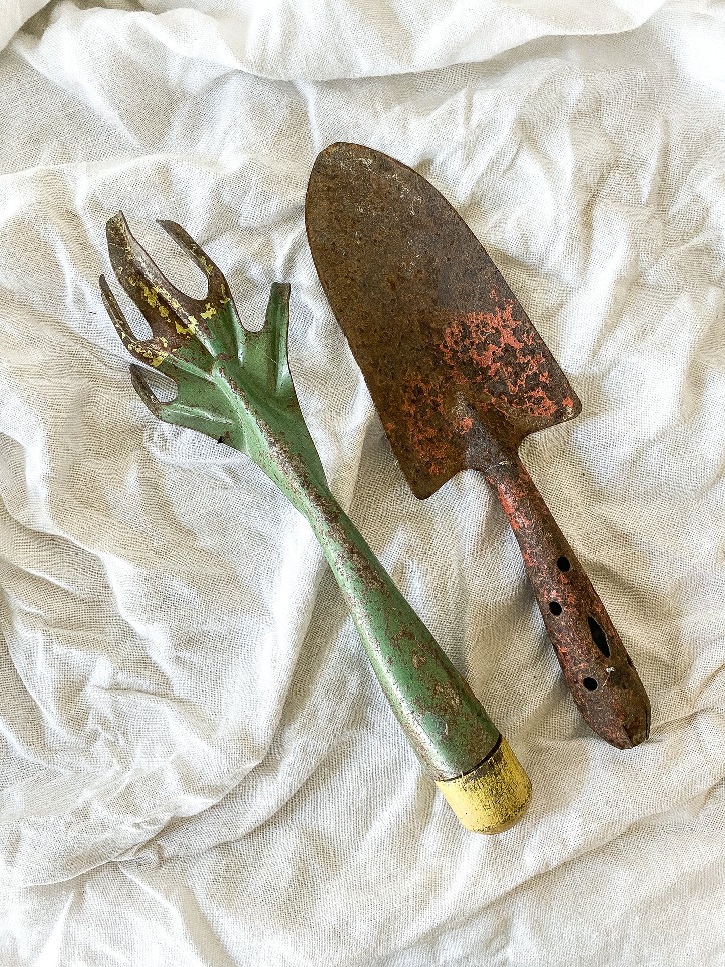 Vintage Chippy Garden Shovels