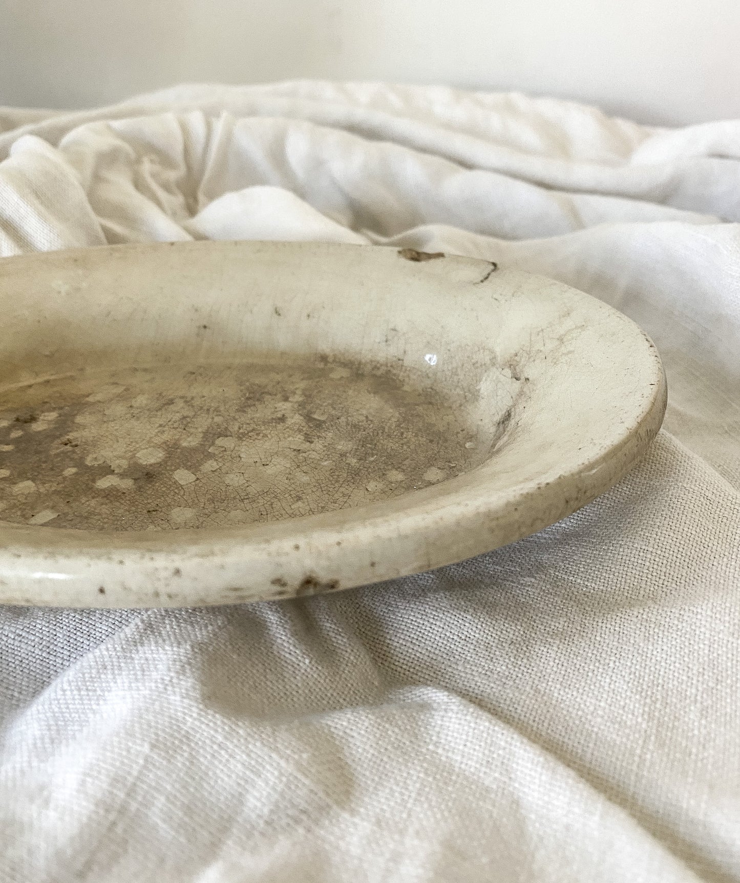 Stained Ironstone Platter